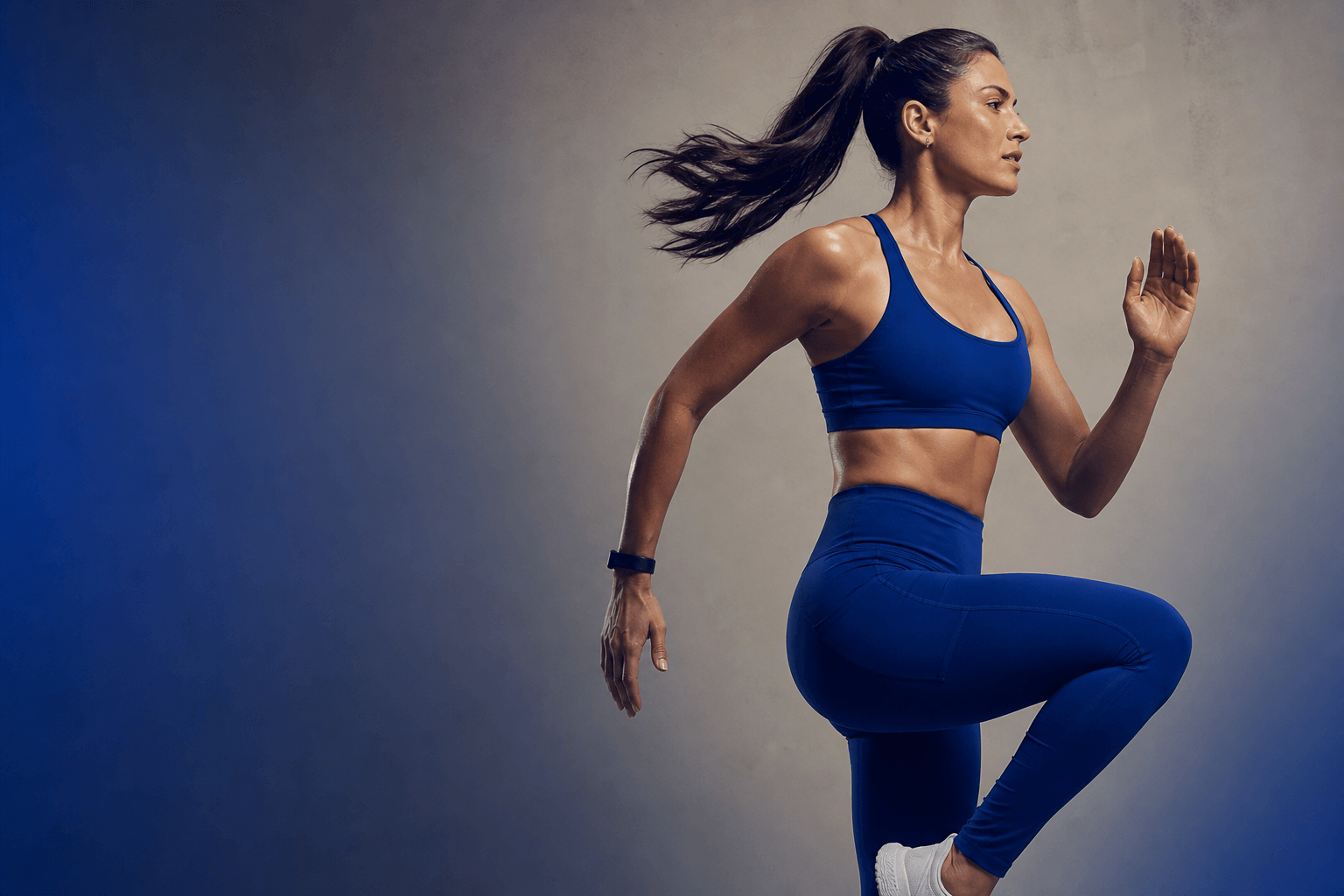 Athlete in a premium body transformation setting